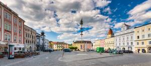 Hauptplatz Maibaum (Quelle: Richard Schramm, PRO Freistadt)