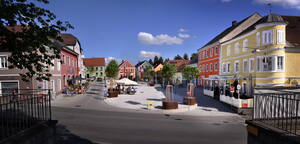 Stadtplatz_Gallneukirchen_Panorama (Quelle: Stadtamt Gallneukirchen)