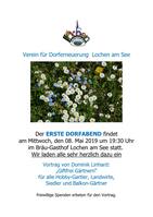 Einladung Dorfabend 08.05.2019 (Quelle: Christiana Maderegger, Lochen am See)