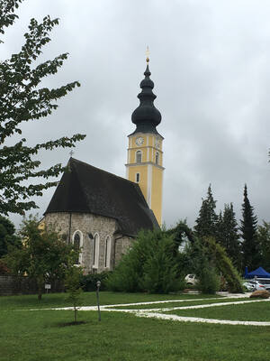 Moosbach, Kirche, Weidenmuschel (Quelle: Land OÖ)