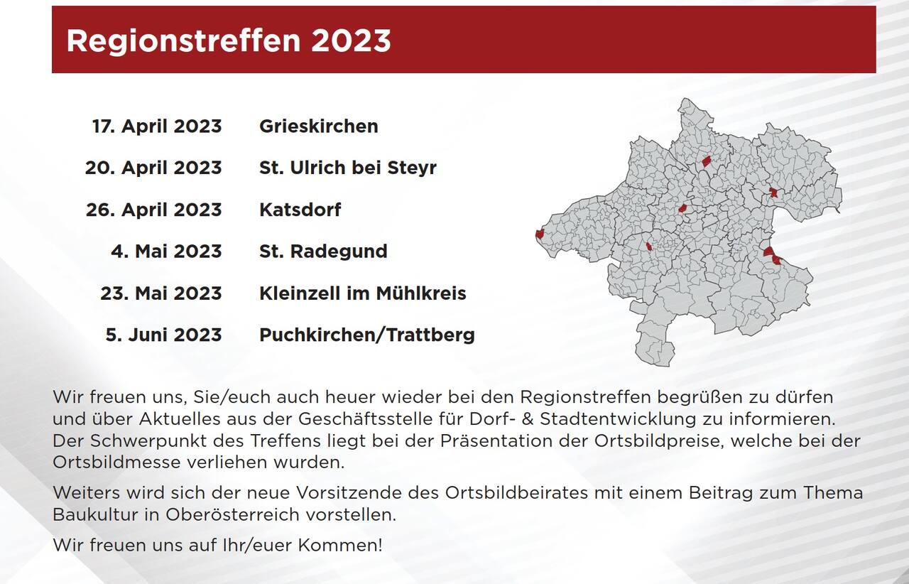 Regionstreffen (Quelle: Land OÖ.)