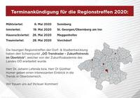 Terminankündigung Regionstreffen 2020 (Quelle: Land OÖ)